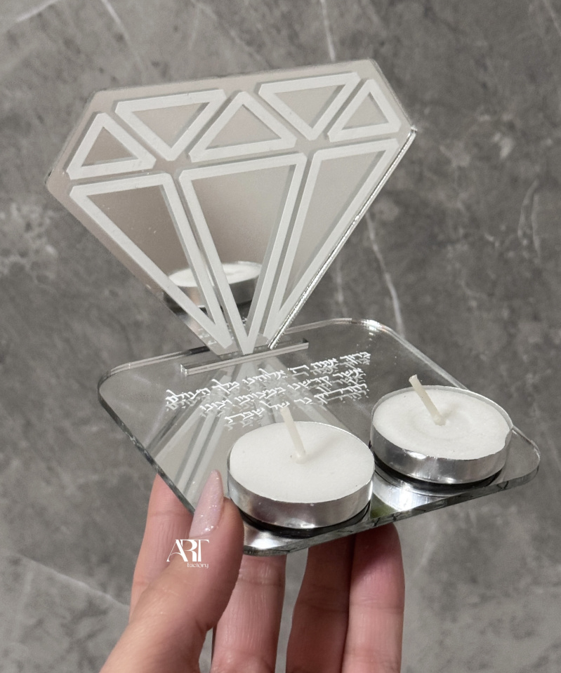 מגשון נרות שבת לאירועים יהלום