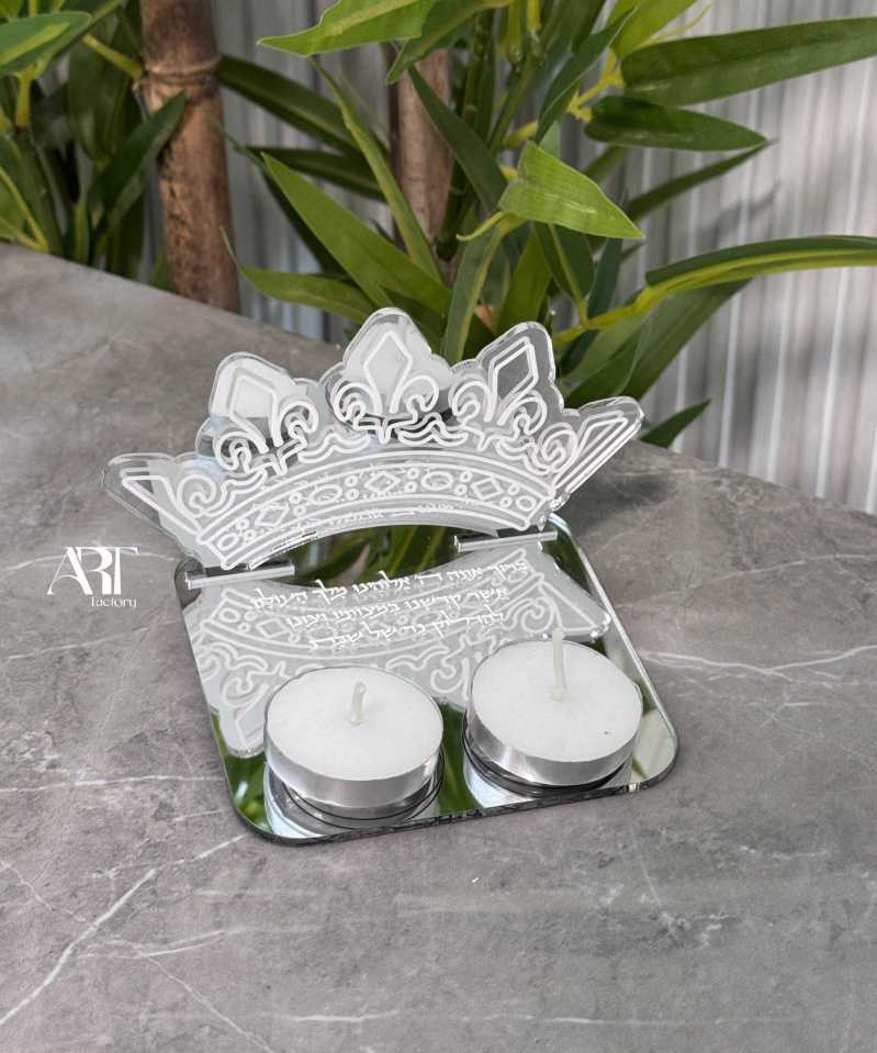 מגשון נרות שבת לאירועים כתר