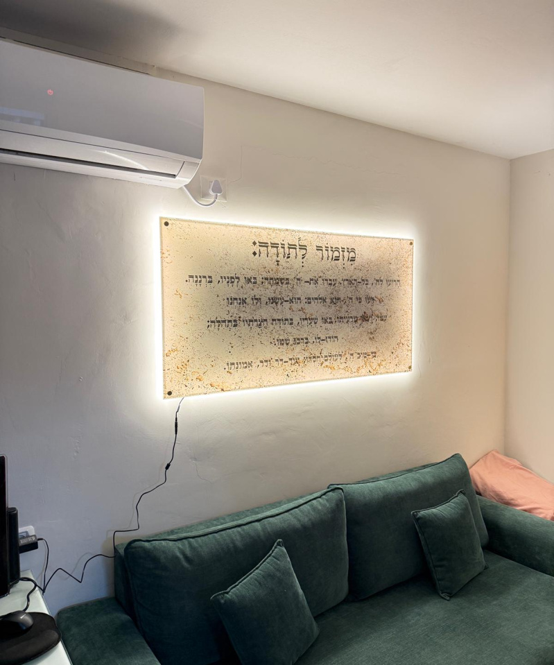 תמונת זכוכית מזמור לתודה רקע שפריץ לרוחב